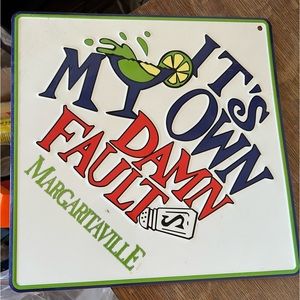 Metal Margaritaville sign